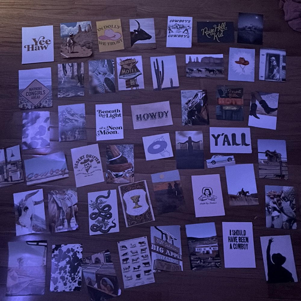 Wall collage COUNRTY GIRL THEME